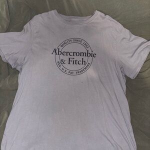 Abercrombie & Fitch Light Gray Tee